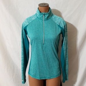 Danskin semi-fitted zip pullover